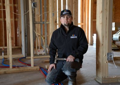 Portside Plumbing & Gas in a house under construction